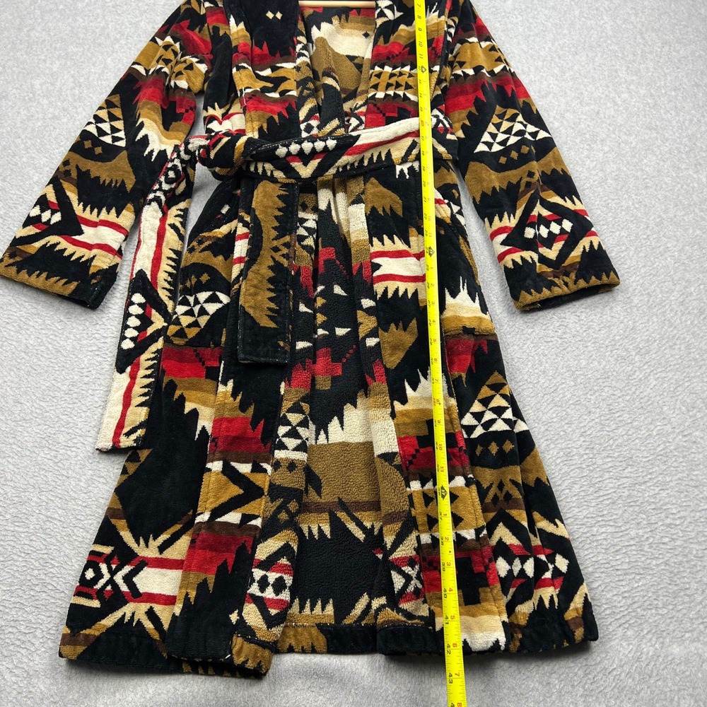Pendleton Nehalem Robe Womens Small Aztec Southwestern Belted Cotton Terry Wrap - Picture 7 of 11